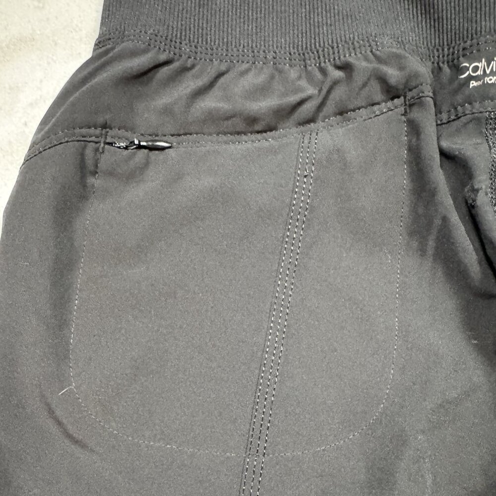 Calvin Klein performance stretch cropped leggings size XS Black moisture wicking - Picture 10 of 13